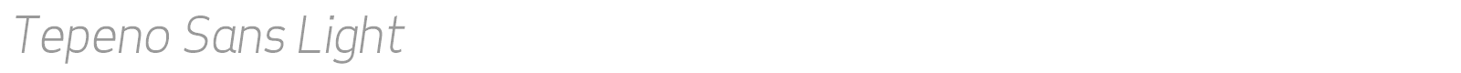 Tepeno Sans font preview